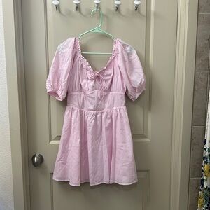 Sabo skirt pink mini corset dress